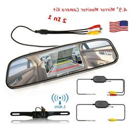 Rear View System Night Vision + 4.3" Mirror Monitor
